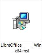 Programme d'installation de LibreOffice Windows